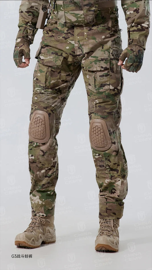 Men Combat Pants With Knee Pads