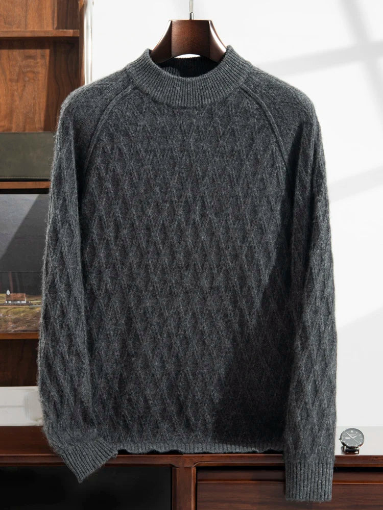 100% Pure Cashmere Jacquard Sweater