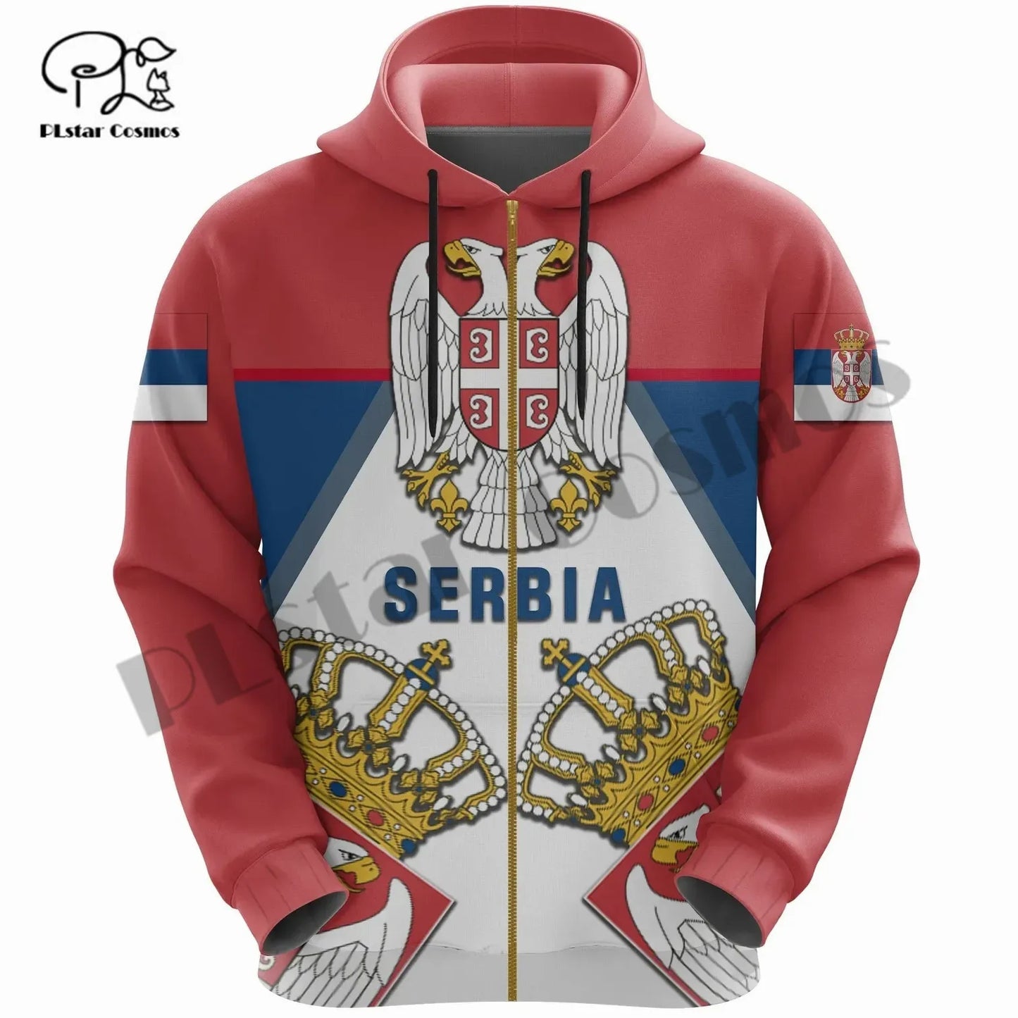 PLstarCosmos 3DPrint Newest Serbia Country Flag Unique Amazing Harajuku Pullover Streetwear Unisex Hoodies/Sweatshirt/Zip Style7