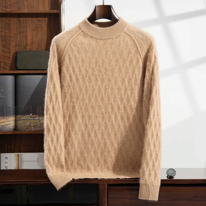 100% Pure Cashmere Jacquard Sweater