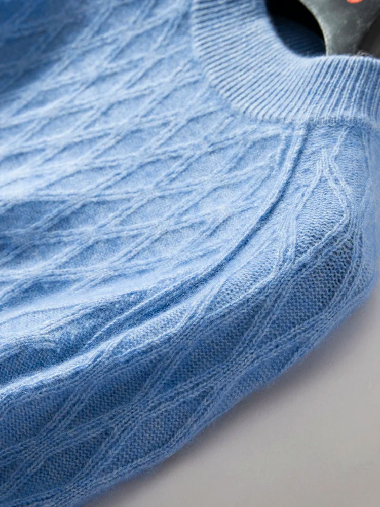 100% Pure Cashmere Jacquard Sweater