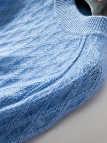 100% Pure Cashmere Jacquard Sweater