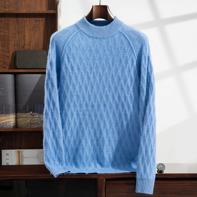 100% Pure Cashmere Jacquard Sweater