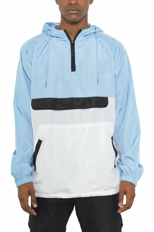 COLOR BLOCK ANORAK JACKET.