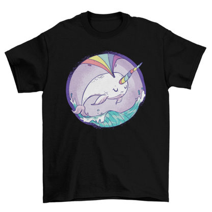 Rainbow Narwhale T-Shirt