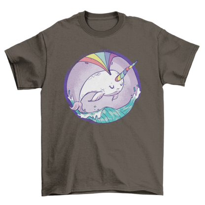 Rainbow Narwhale T-Shirt