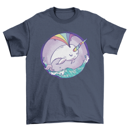 Rainbow Narwhale T-Shirt