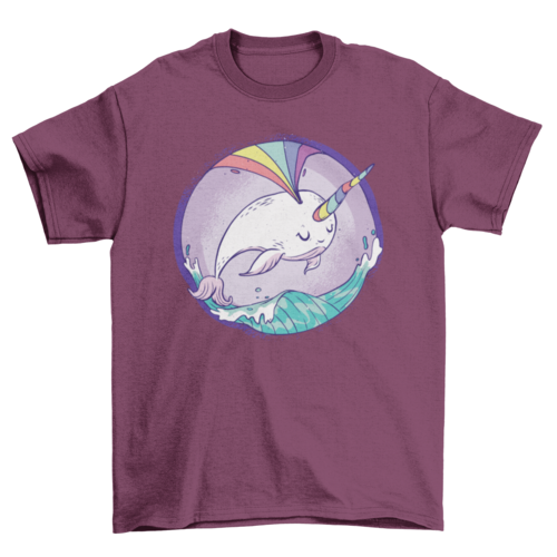 Rainbow Narwhale T-Shirt