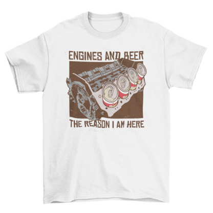 Engines and beer t-shirts