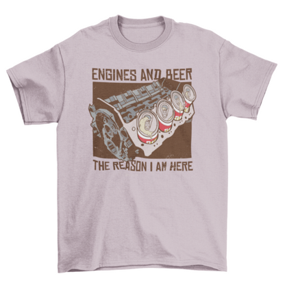 Engines and beer t-shirts