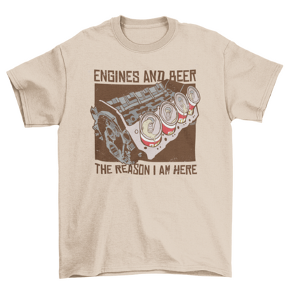 Engines and beer t-shirts