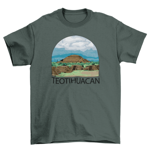 Landscape Teotihuacan Mexico t-shirts