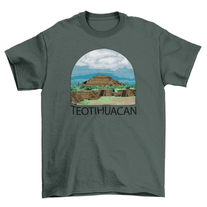 Landscape Teotihuacan Mexico t-shirts