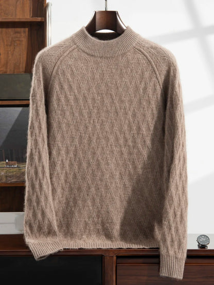100% Pure Cashmere Jacquard Sweater