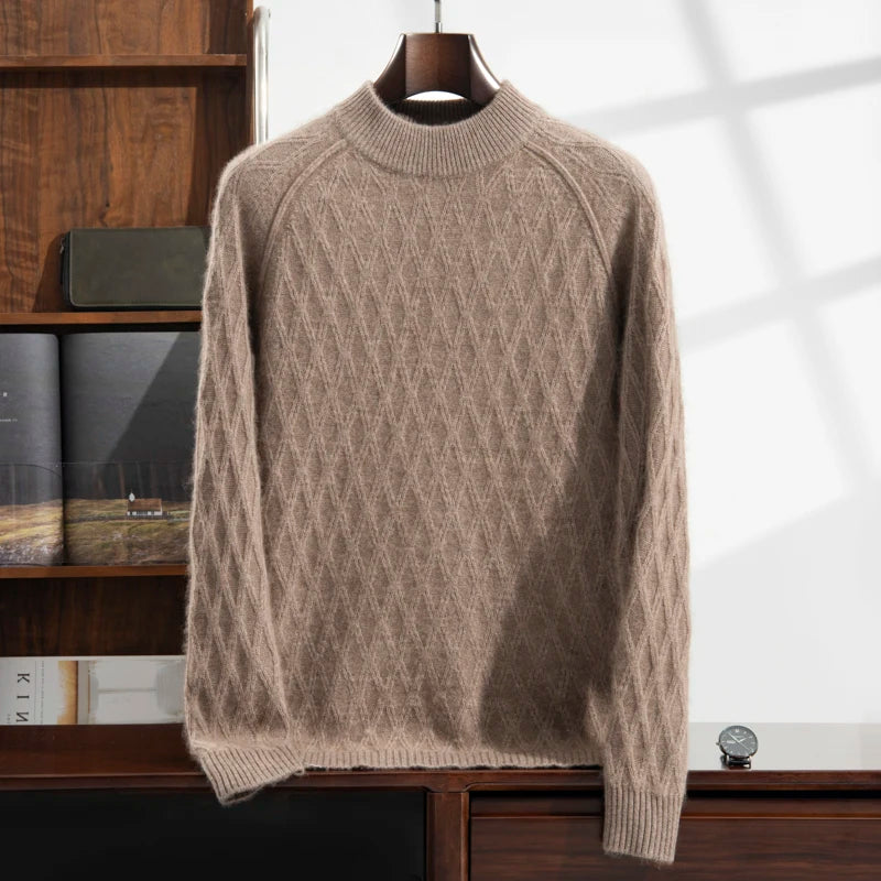 100% Pure Cashmere Jacquard Sweater