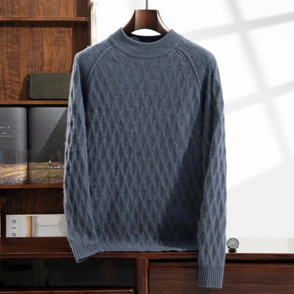 100% Pure Cashmere Jacquard Sweater