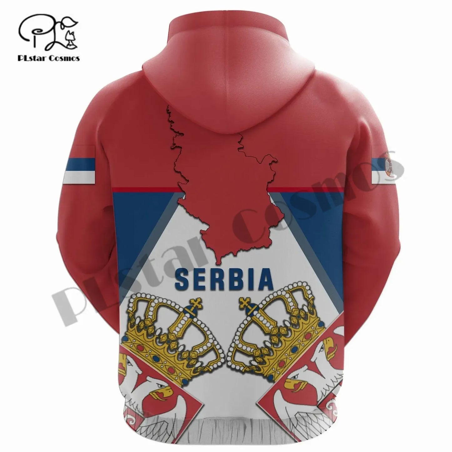 PLstarCosmos 3DPrint Newest Serbia Country Flag Unique Amazing Harajuku Pullover Streetwear Unisex Hoodies/Sweatshirt/Zip Style7