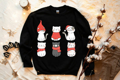 Cute Cats Christmas Sweatshirt