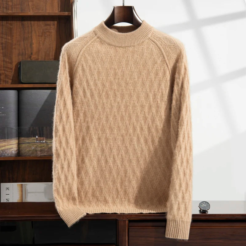 100% Pure Cashmere Jacquard Sweater
