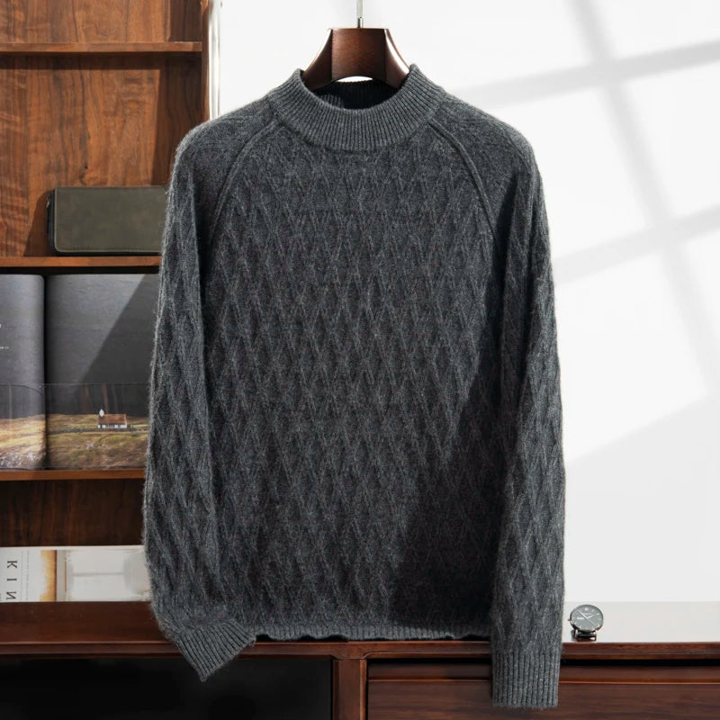 100% Pure Cashmere Jacquard Sweater