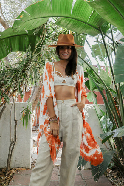 Summer Tie-Dye Kimono