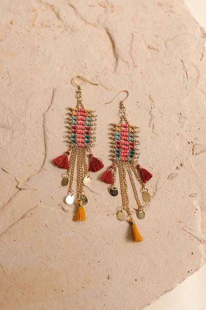 Fringe Seed Bead Earring