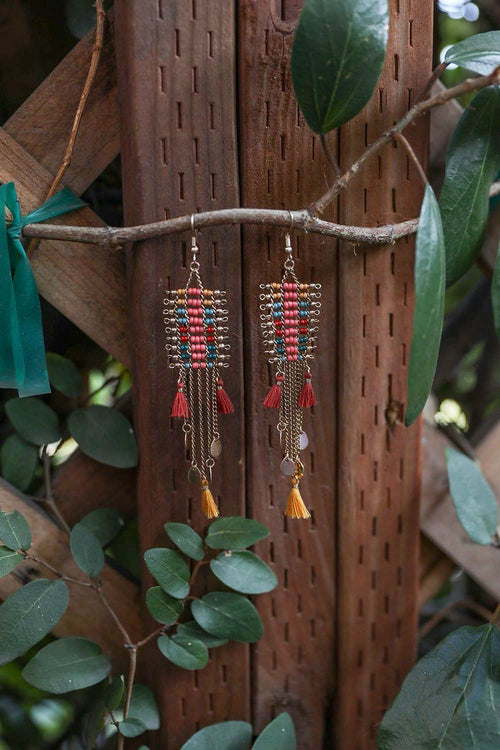 Fringe Seed Bead Earring
