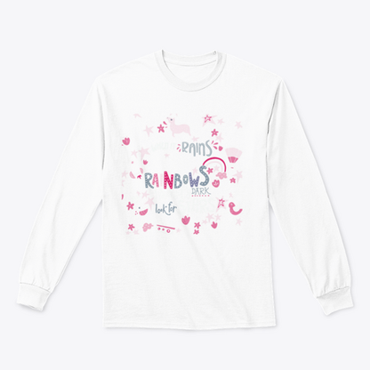 The Hand Drawn Vector Quote When It Rains Look For Rainbows, When It'S