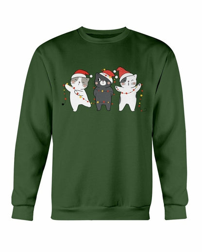 Cute Cats Christmas Sweatshirts